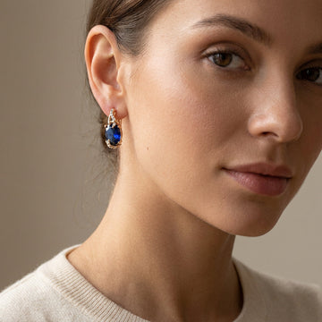 Rania – Boucles d'oreilles dorées Nuit Royale