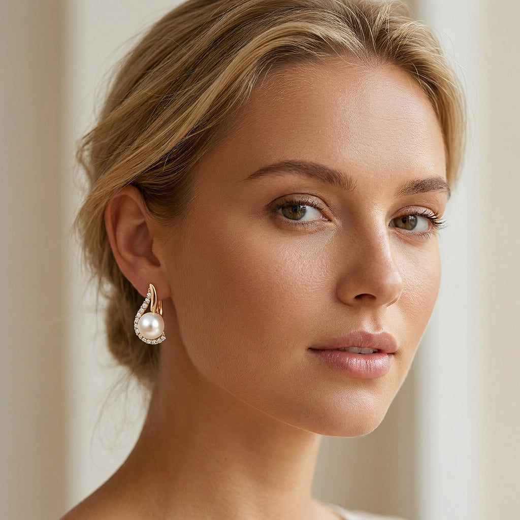 Bea – Boucles d'oreilles en perle