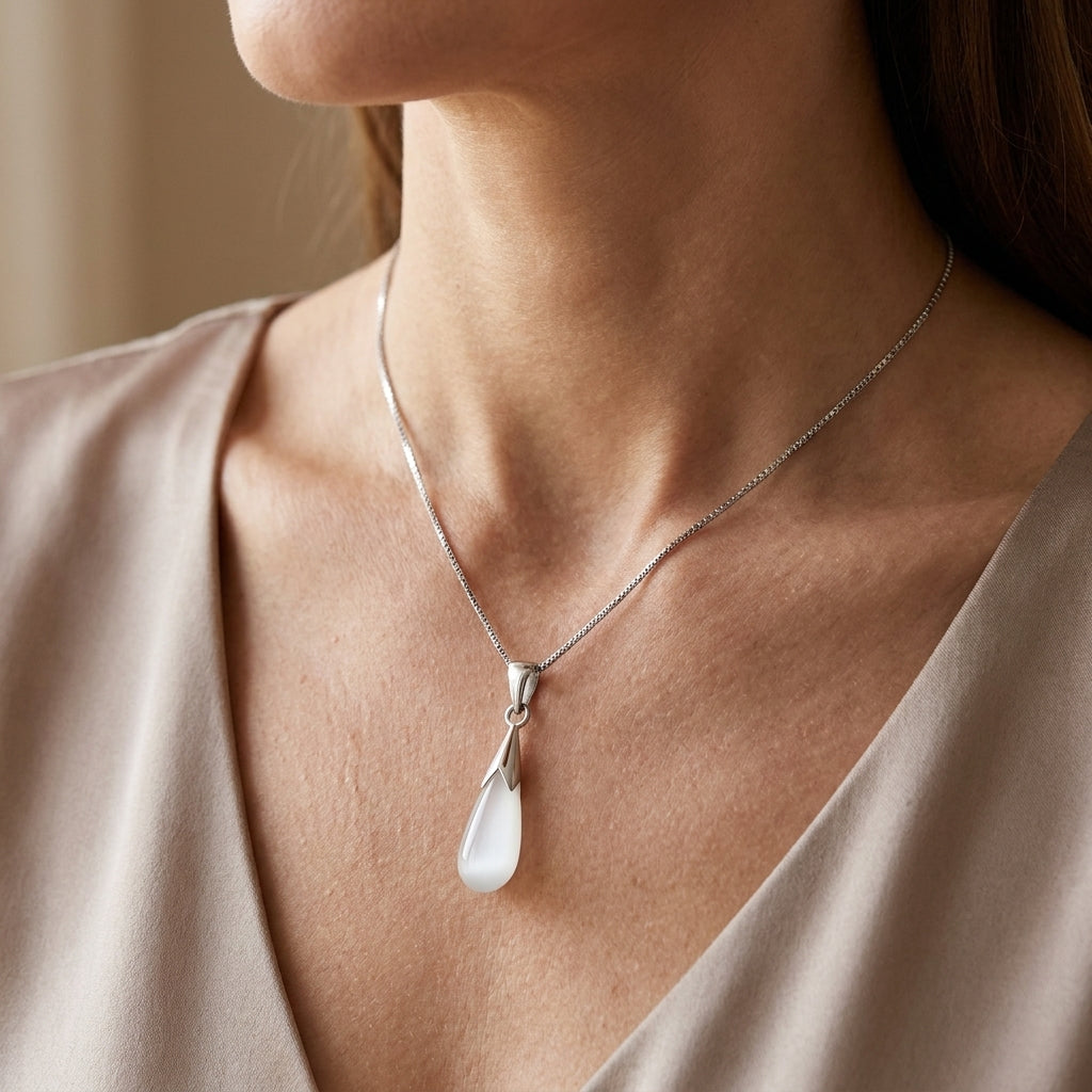 Adele – Pendentif élégant en pierre de lune