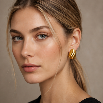 Alice – Boucles d'oreilles élégantes plaquées en or