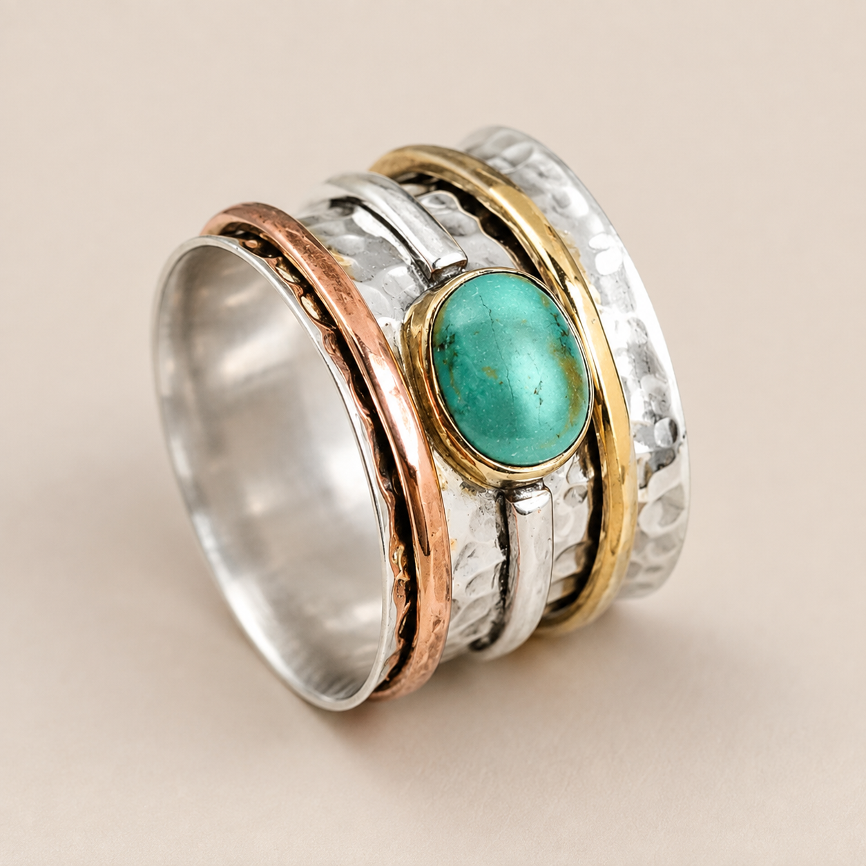 Maloi – Bague vintage en turquoise