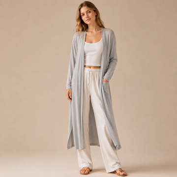 Fannie - Cardigan long décontracté pour femmes