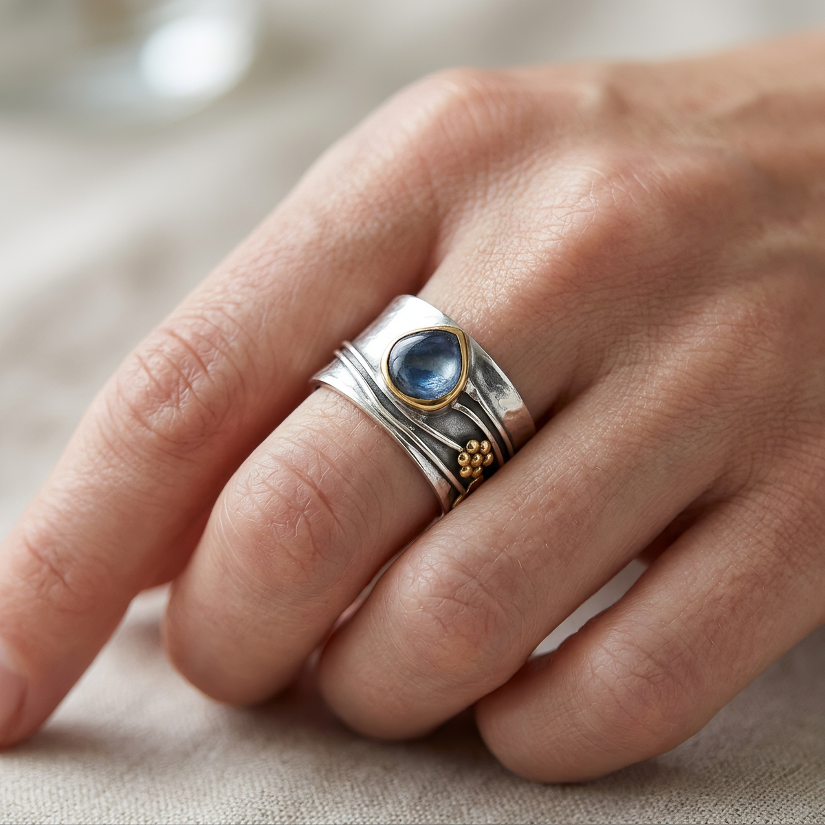 Patricia – bague de méditation bohème