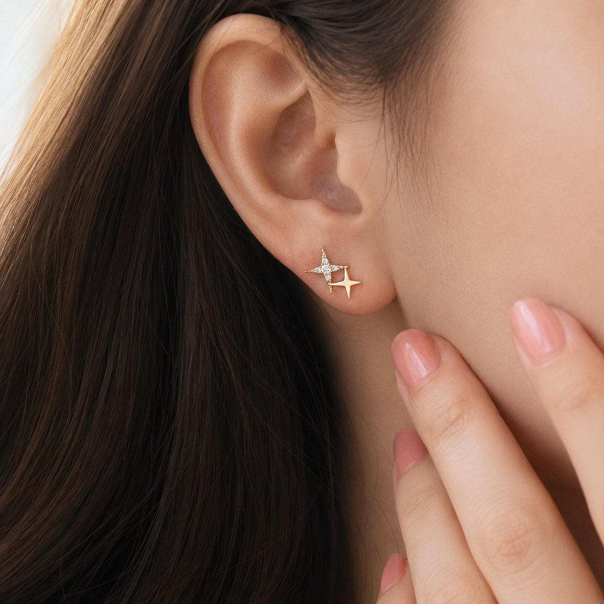 Astrid – Boucles d'oreilles étoiles brillantes