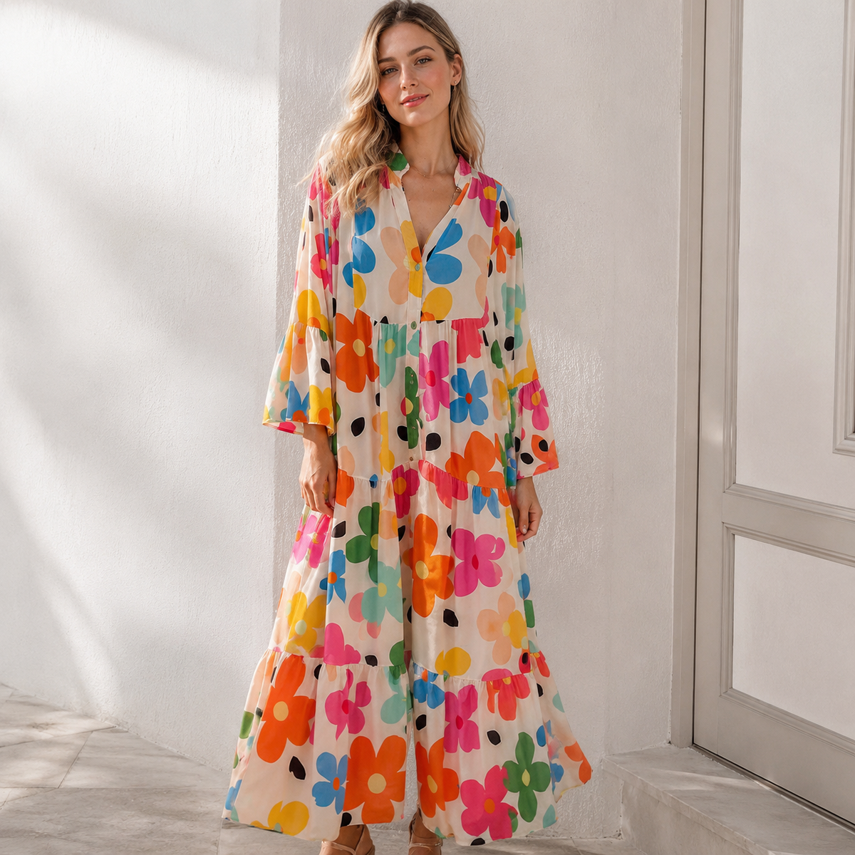 Alana - Robe Colorée Ample