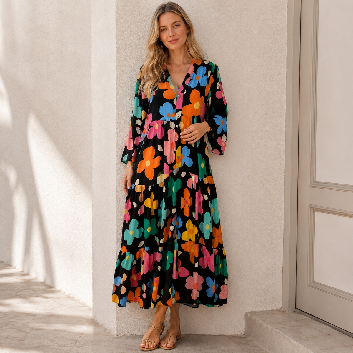 Alana - Robe Colorée Ample