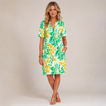 Abbie - Robe élégante à motif floral pour femmes