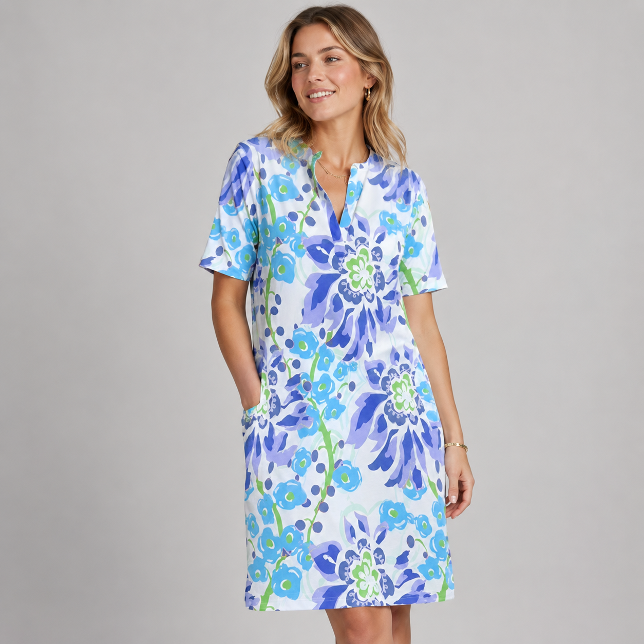 Abbie - Robe élégante à motif floral pour femmes
