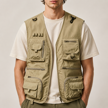 Arlan - Veste d'été à poches multiples pour homme