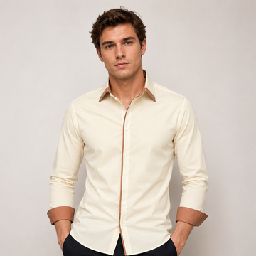 Samuel - Surchemise élégante à manches longues pour hommes