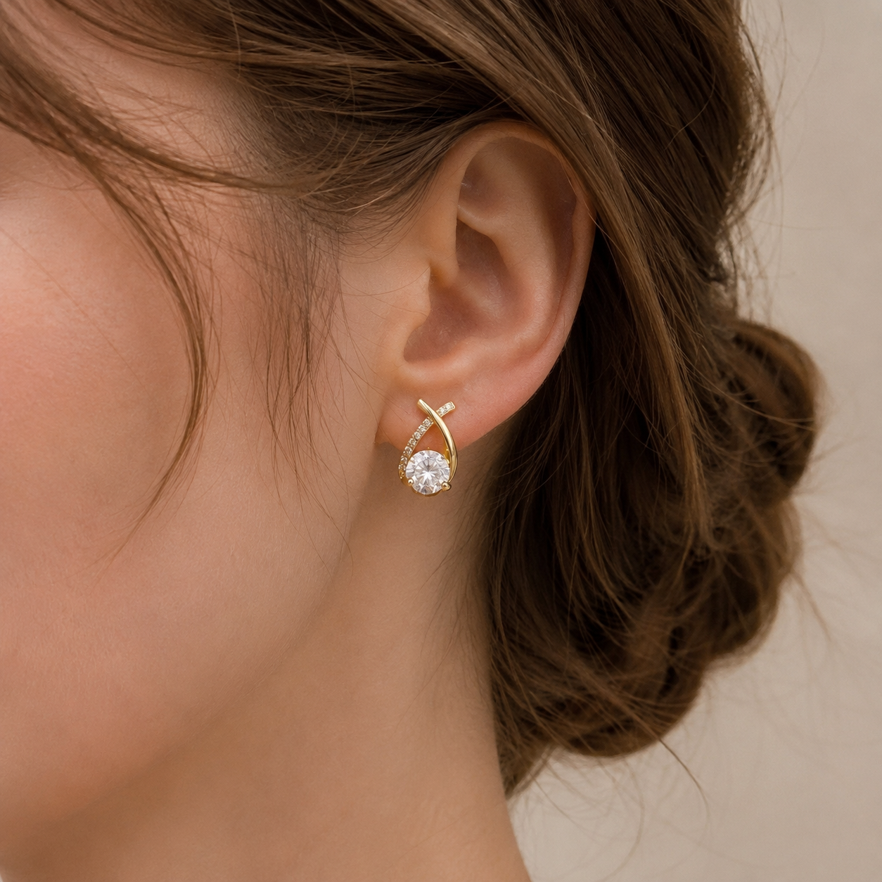 Arielle – Boucles d'oreilles en Or 18 carats