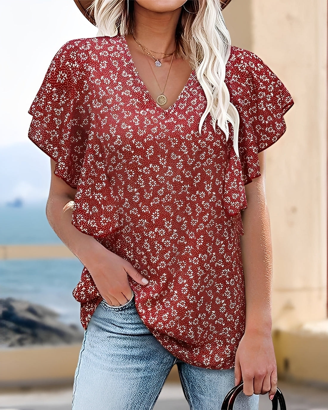 Vendee - Blouse Plissée Élégante