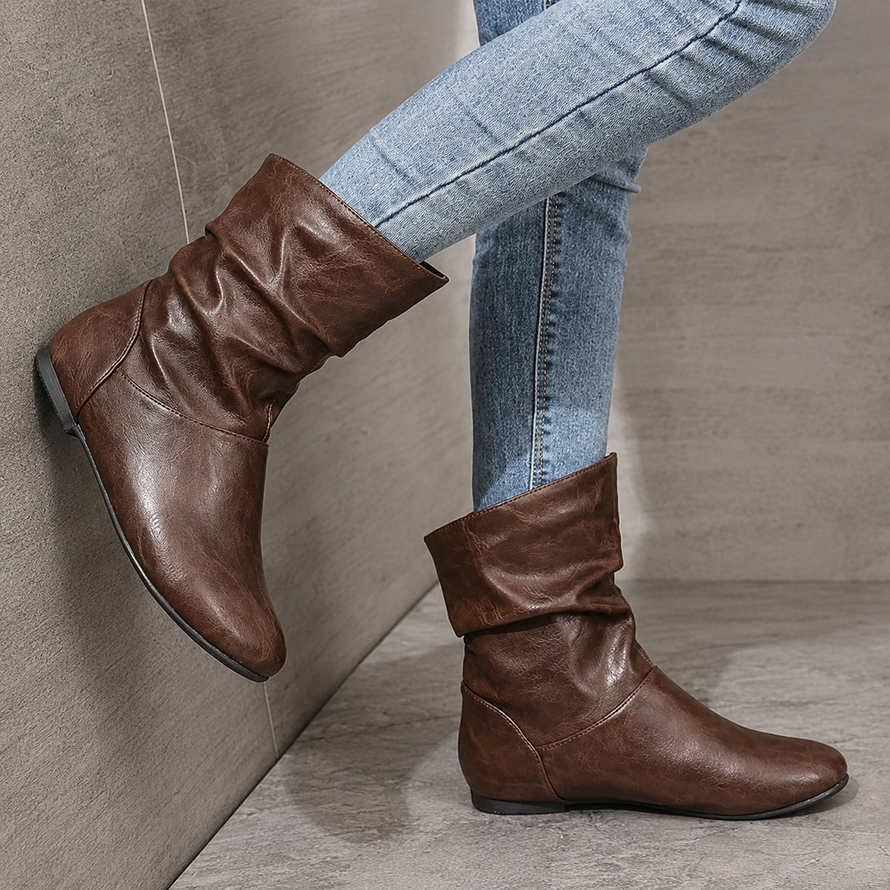 Hanna - Bottes Plates Vintage