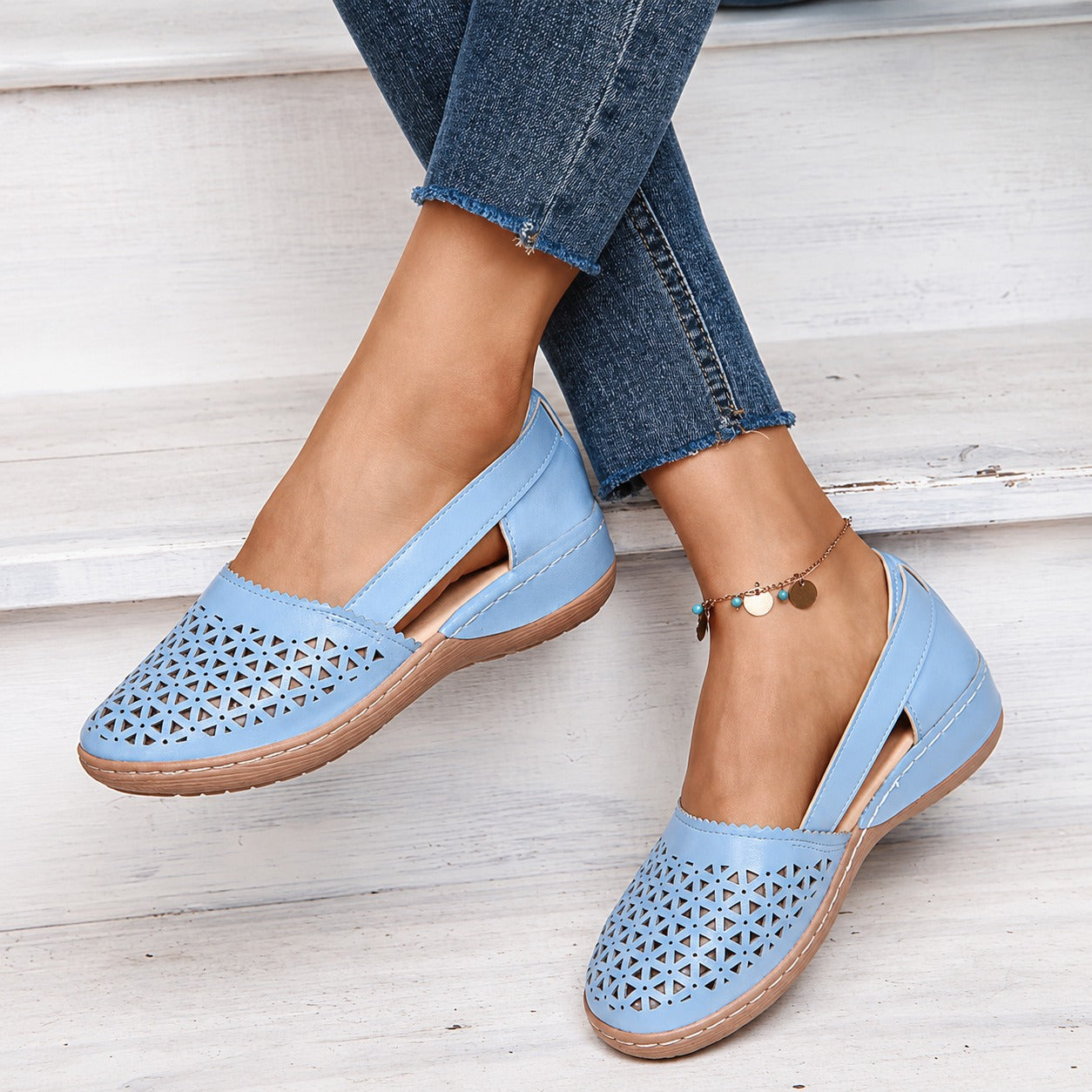 Tegan - Sandales tendance avec motif