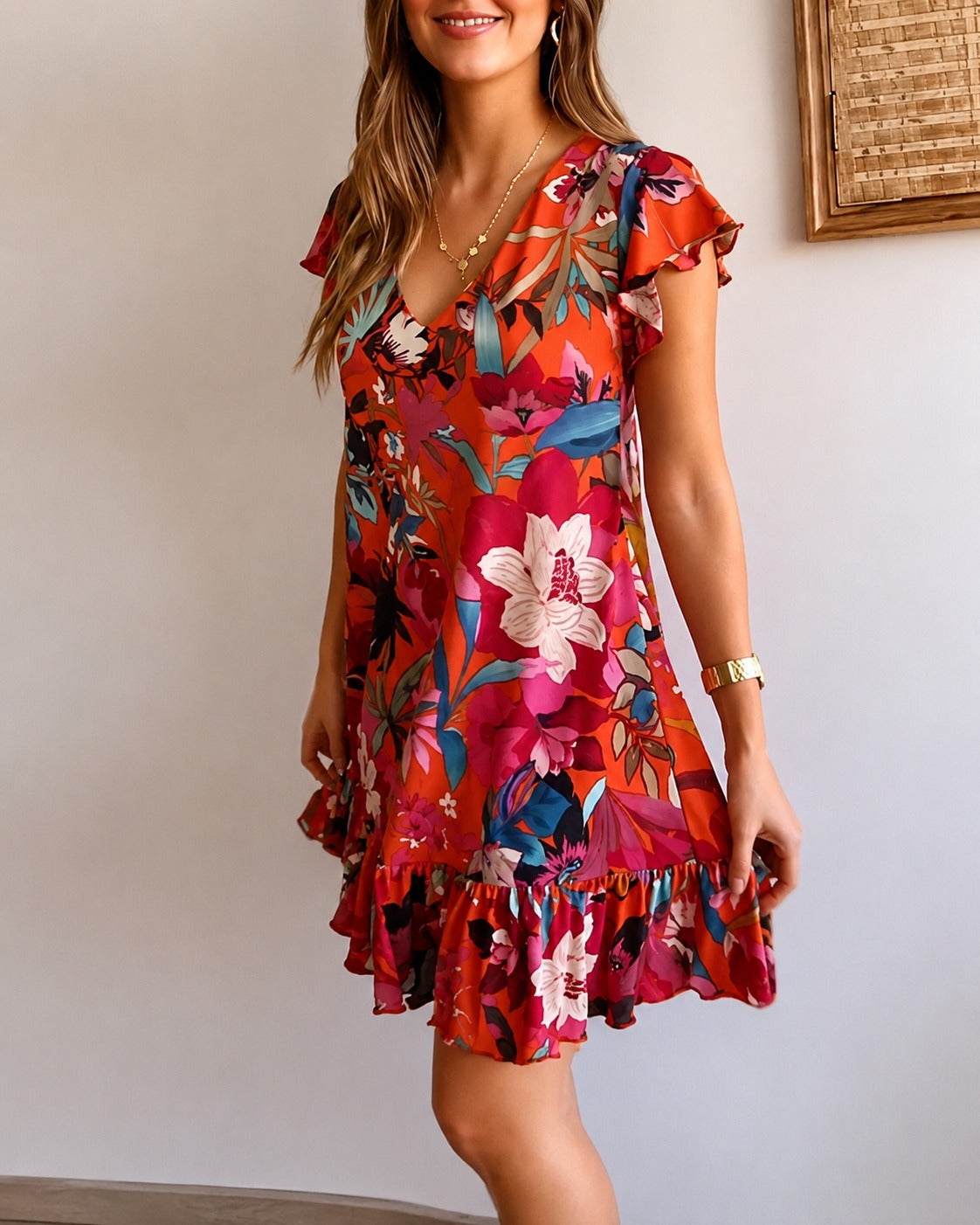 Katelyn - Robe Florale Élégante