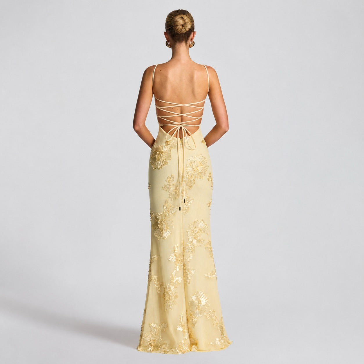 Norma - Robe Maxi Élégante avec Motifs Floraux