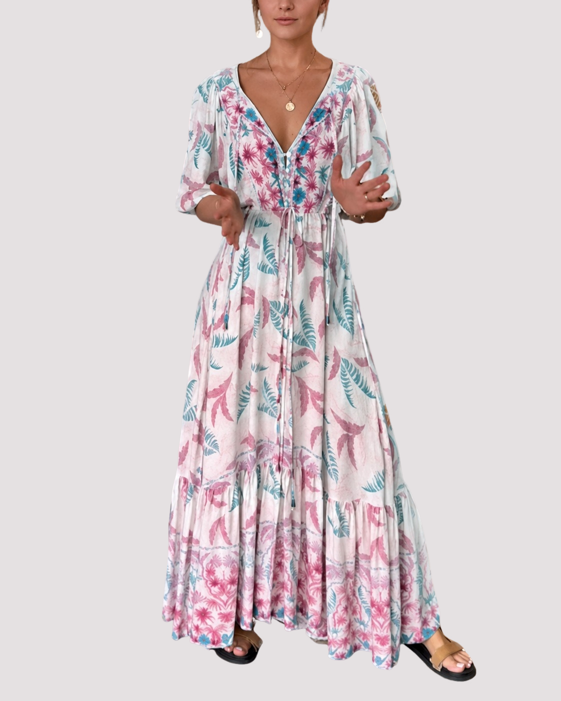 Ashley - Robe Maxi Florale Ample
