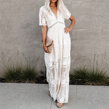 Alison - Robe Maxi Élégante en Tissu Léger