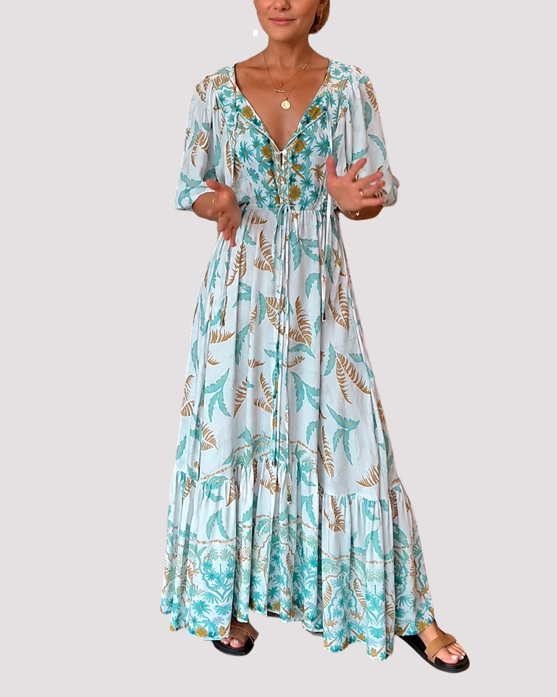 Ashley - Robe Maxi Florale Ample
