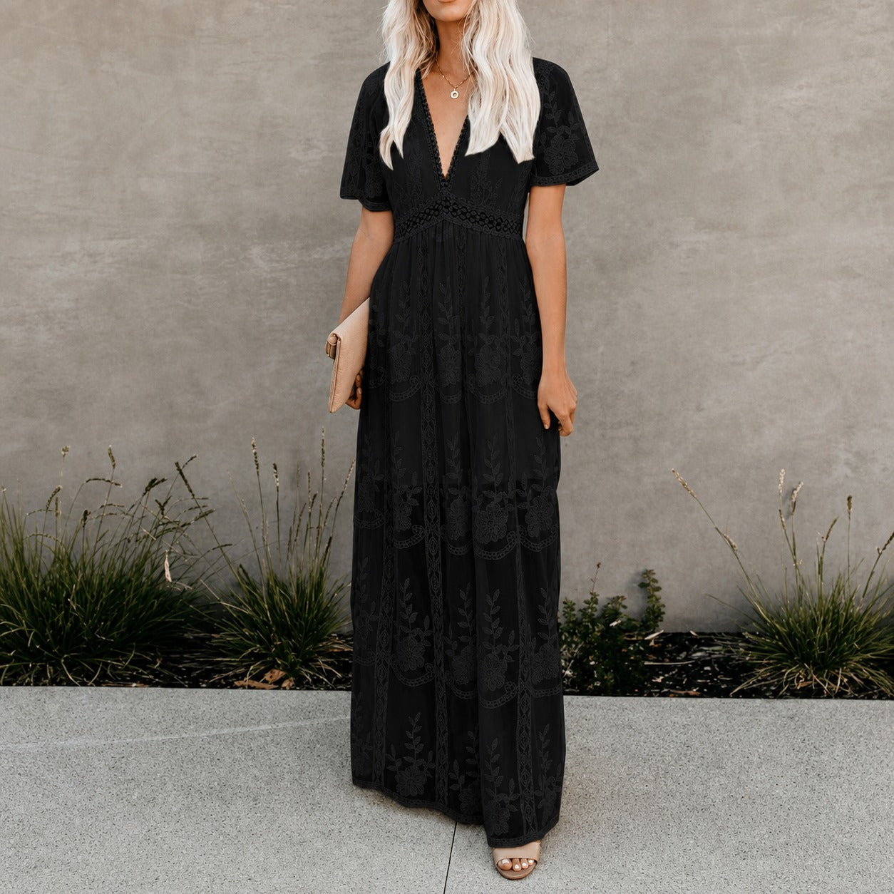 Alison - Robe Maxi Élégante en Tissu Léger