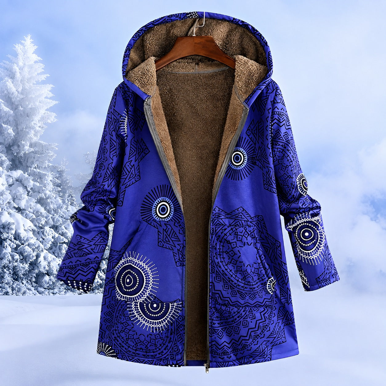 FluffCoat - Veste d'hiver colorée et élégante
