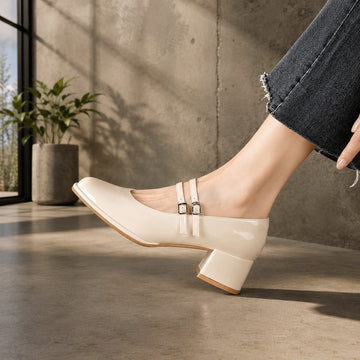 Curtis - Chaussures Élégantes à Talons Carrés