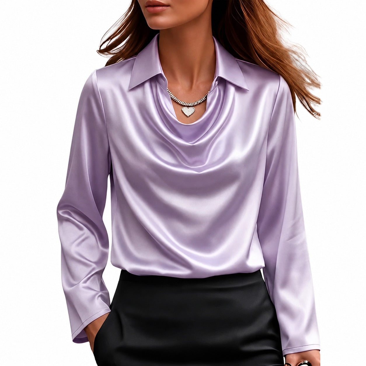 Dionne - Blouse élégante à manches longues pour femmes