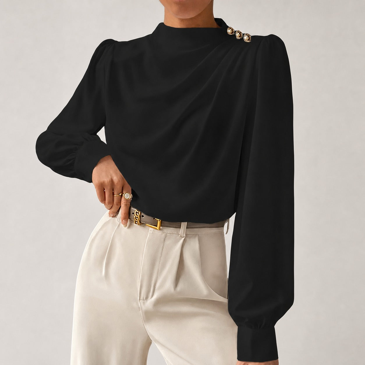 Susan - Blouse Élégante à Coupe Ample