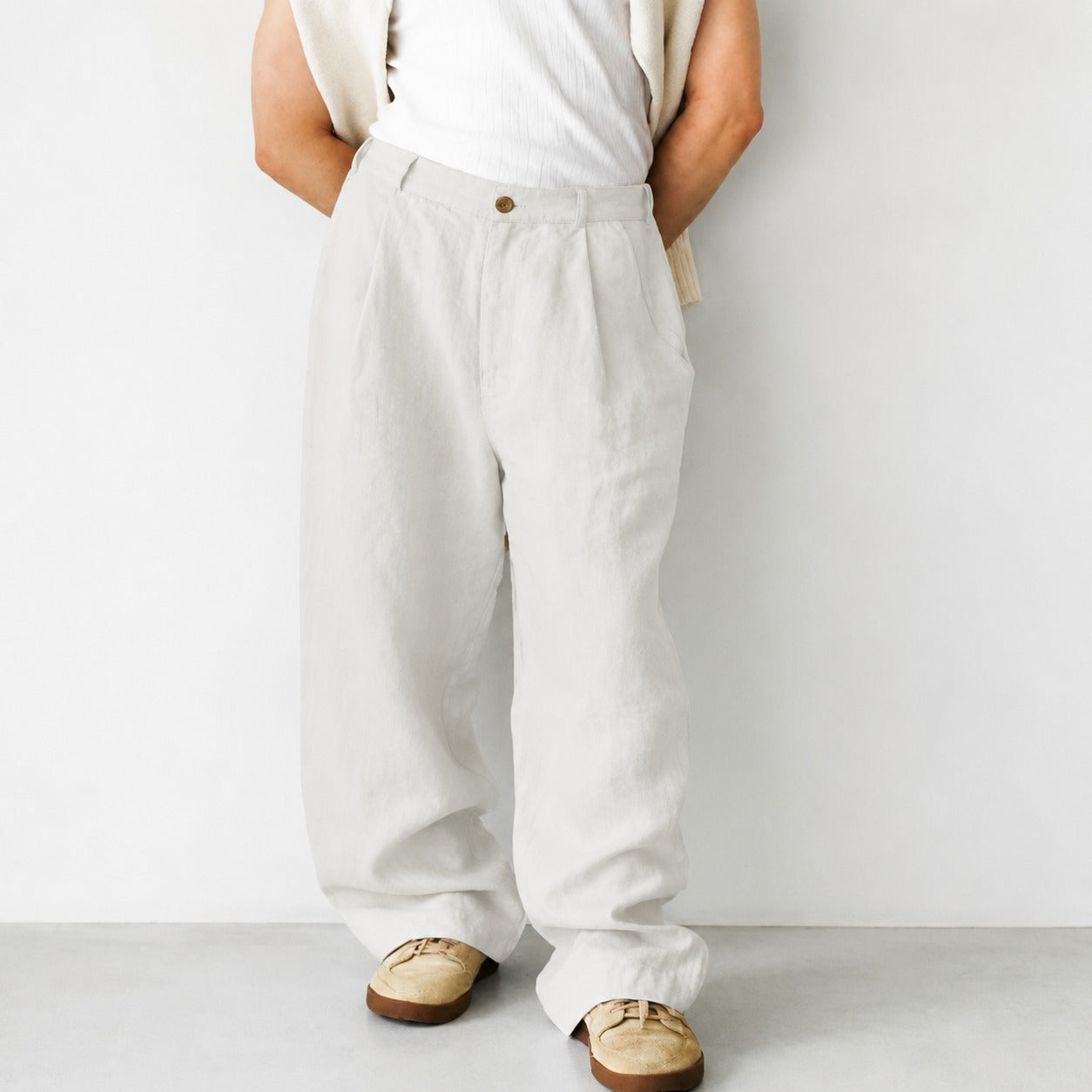 Hashim - Pantalon ample plissé confortable