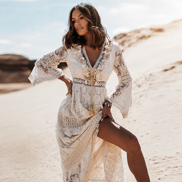 Betty - Robe longue chic au style bohème et souple