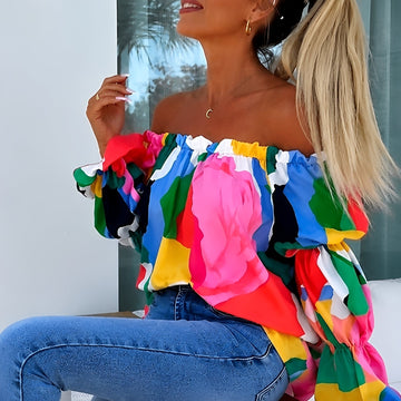 Priya - Blouse Colorée Élégante