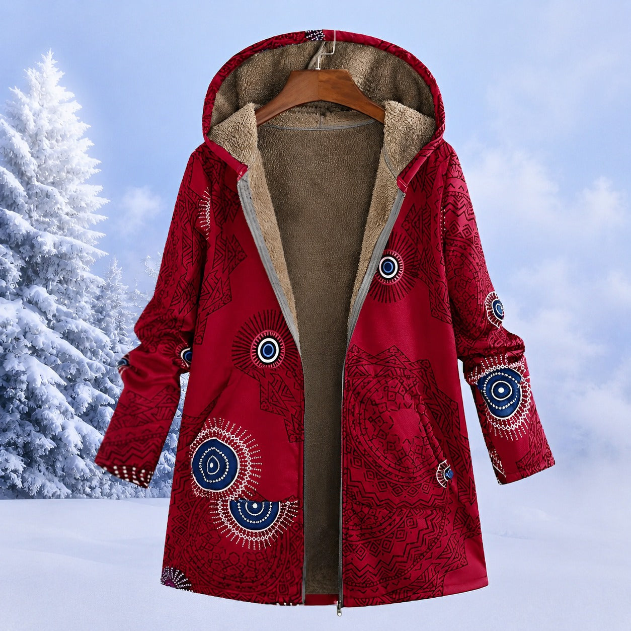 FluffCoat - Veste d'hiver colorée et élégante