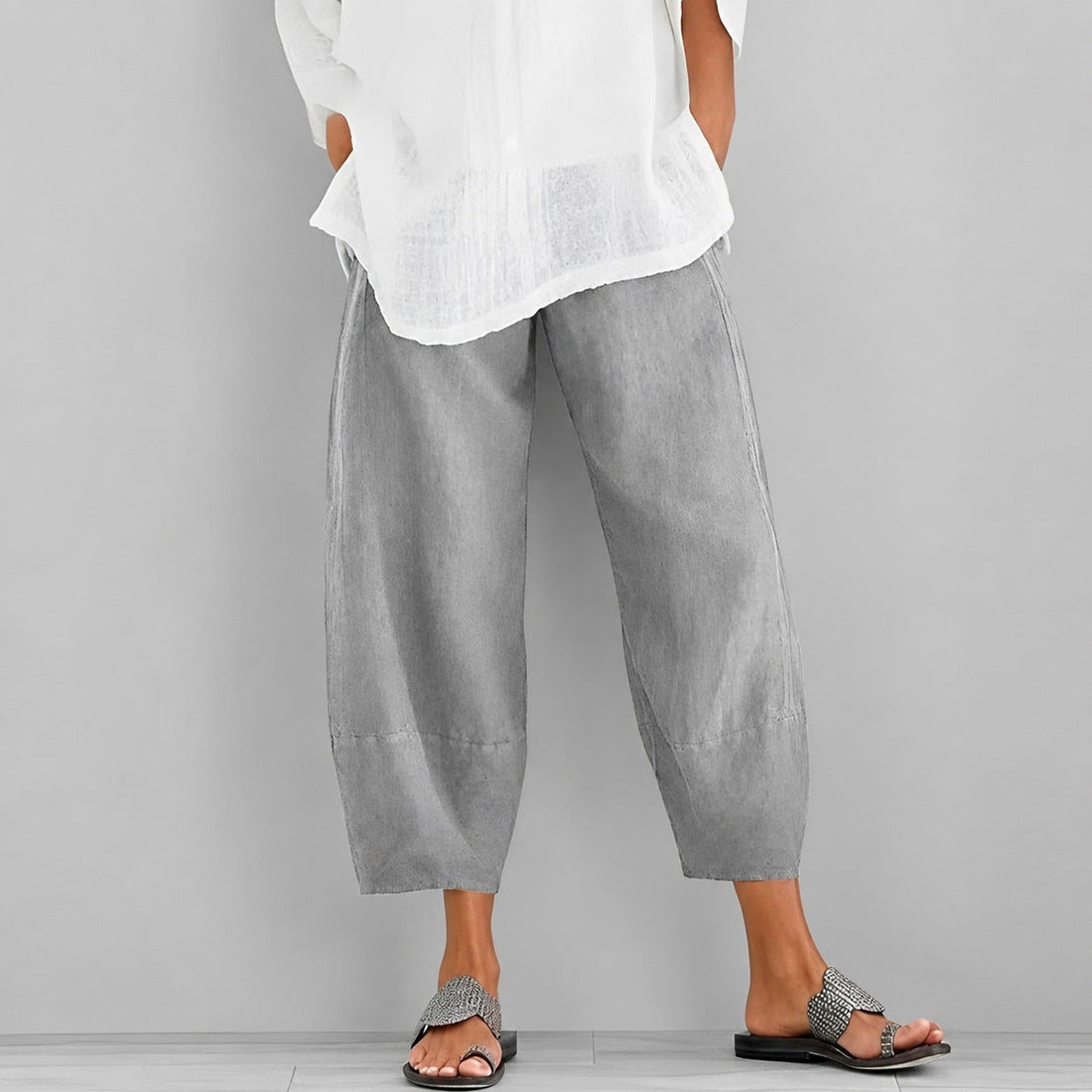 Alethea - Pantalon d'été décontracté et ample