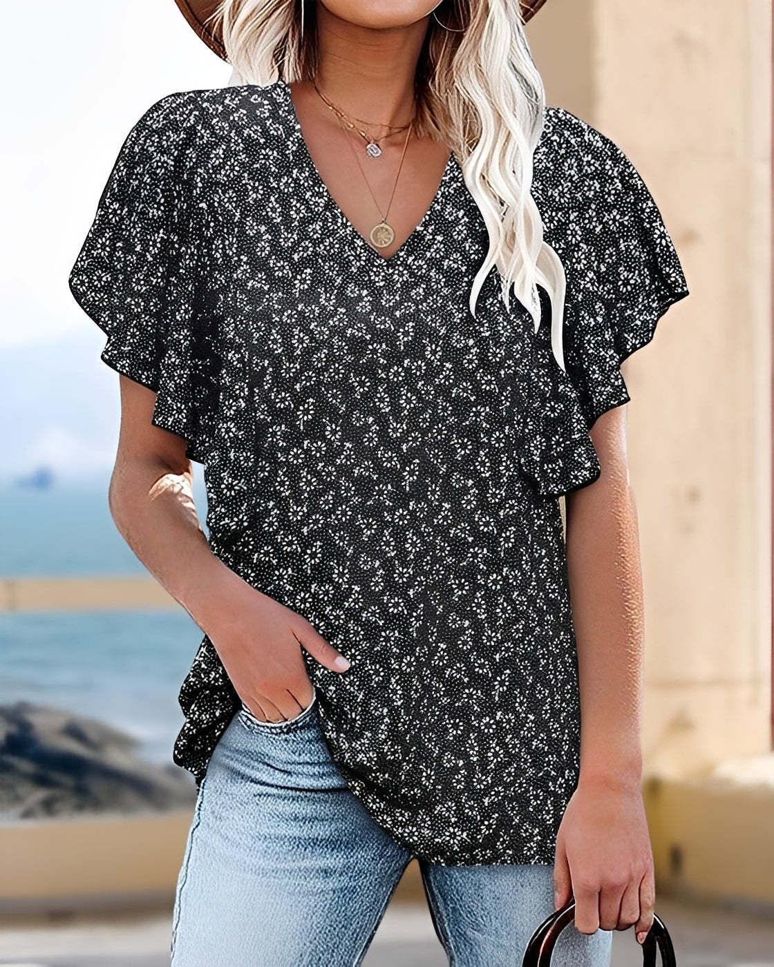 Vendee - Blouse Plissée Élégante