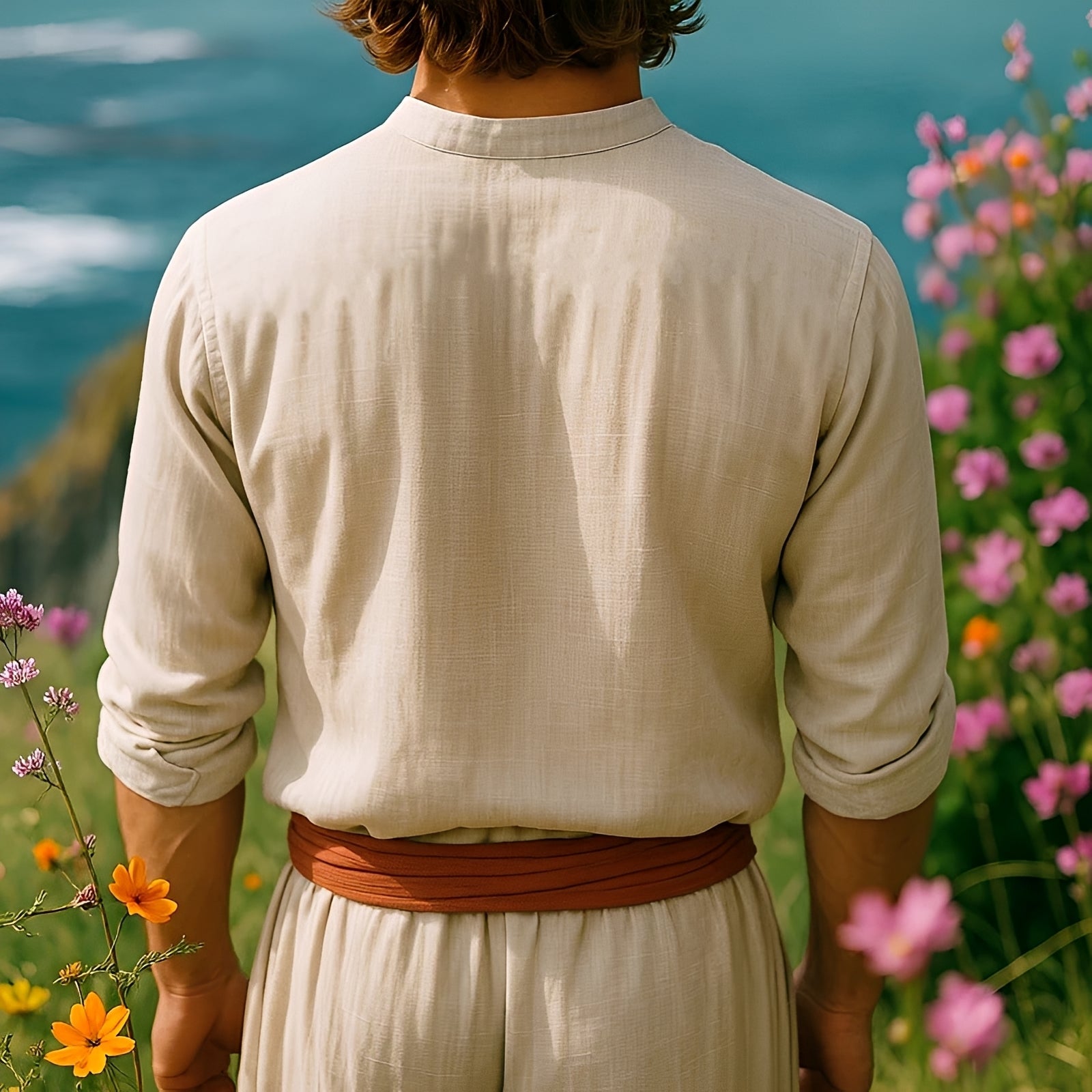 Benedict - Chemise chic avec broderie et manches longues