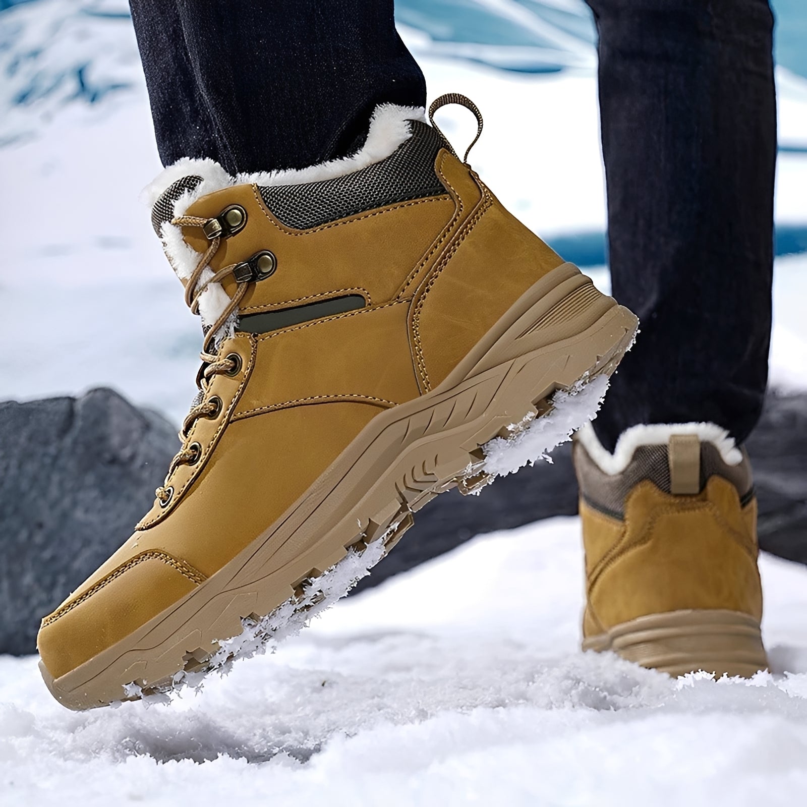 Franklin - Bottes d'hiver pour hommes, chaudes pour l'extérieur