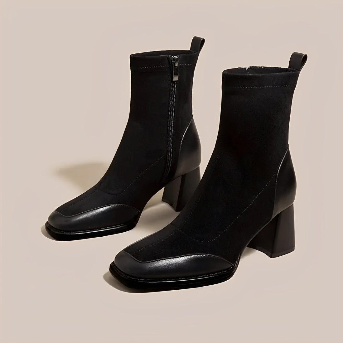 Linda - Bottes à Talons Compensés Décontractées