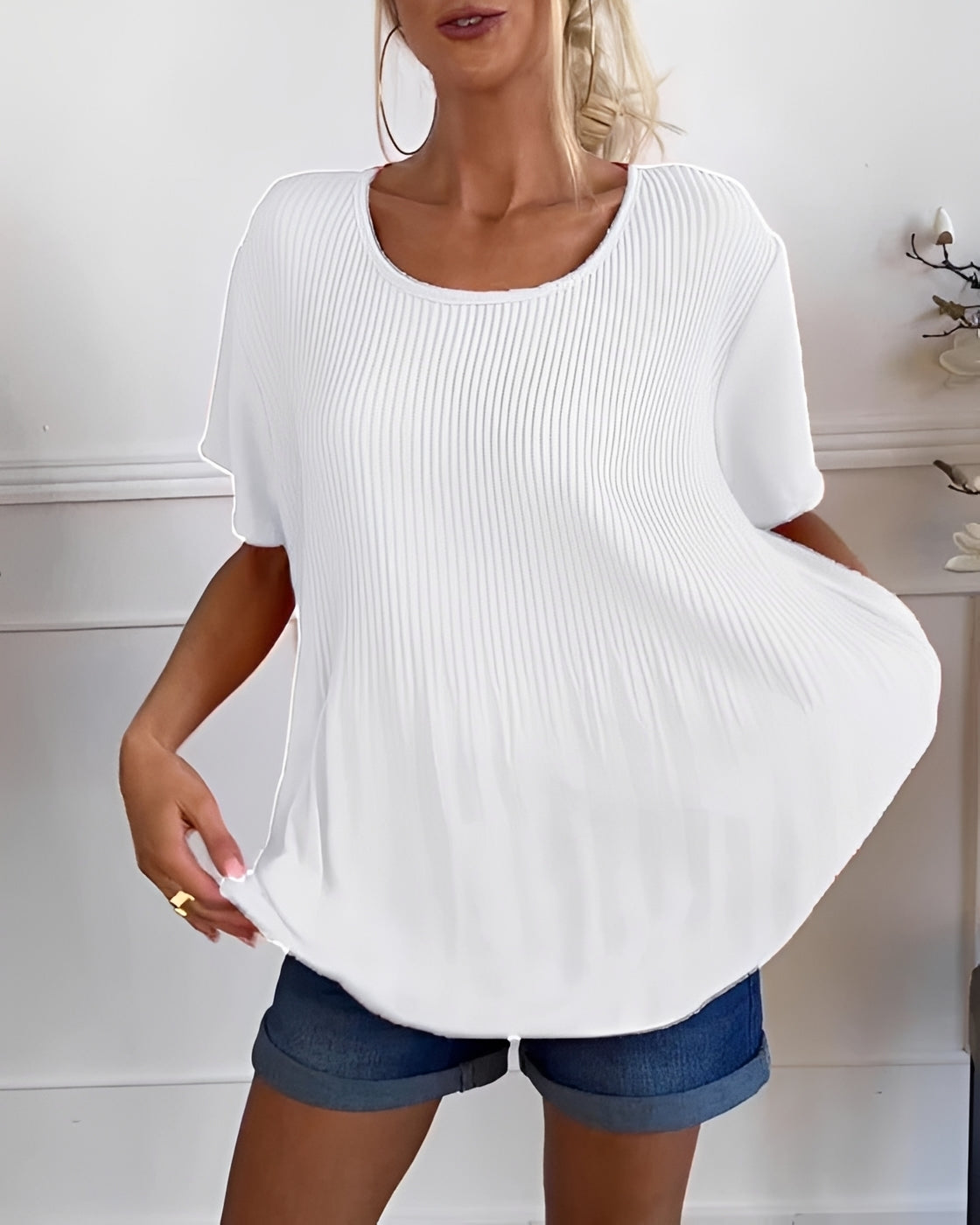 Faye - Blouse Plissée Décontractée