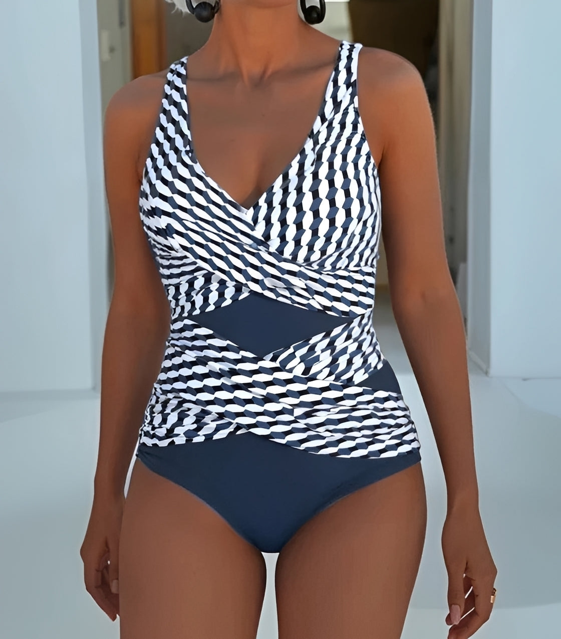 Karen - Maillot de Bain Croisé Élégant