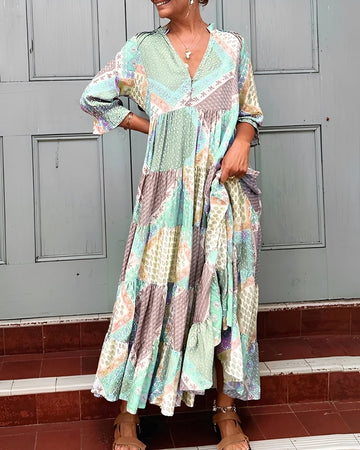 Kirsten - Robe à Manches Longues Élégante