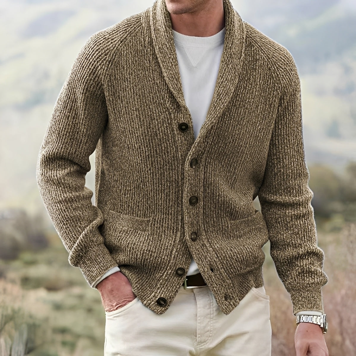 Winton - Cardigan classique pour hommes