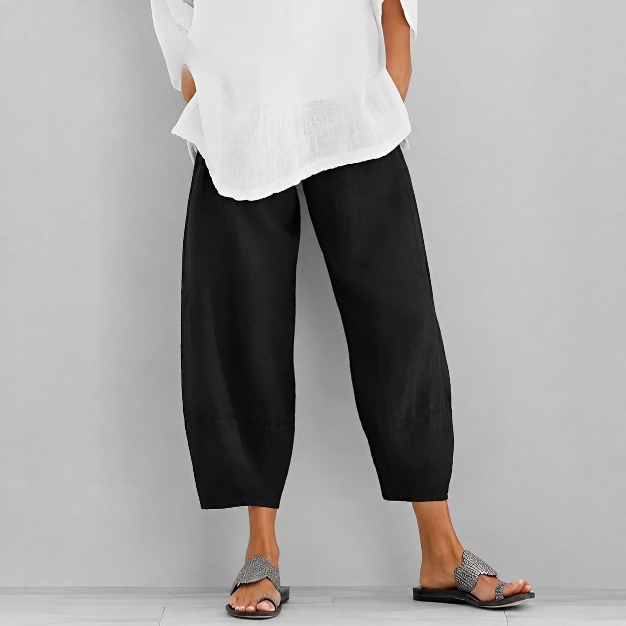 Alethea - Pantalon d'été décontracté et ample