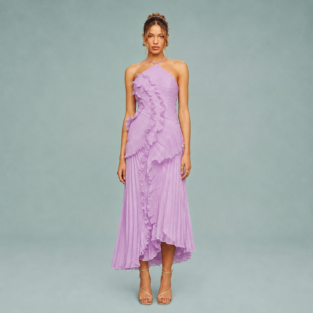 Roxan - Robe Longue avec Une Épaule Asymétrique