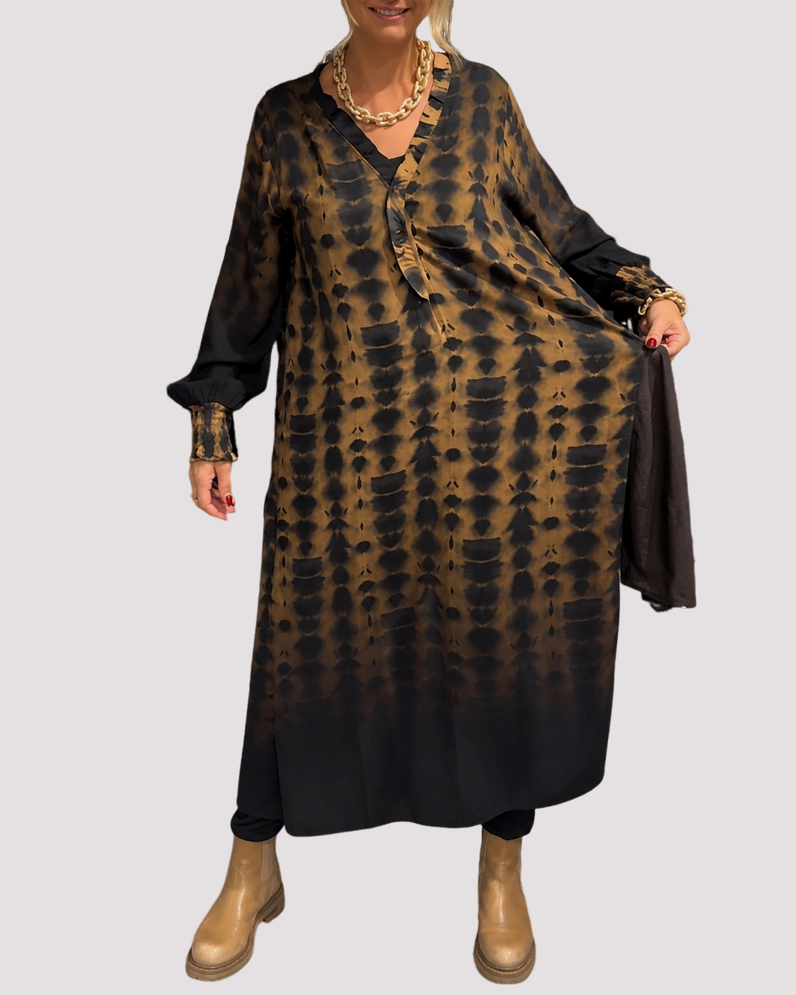 Susie - Robe Élégante à Manches Longues