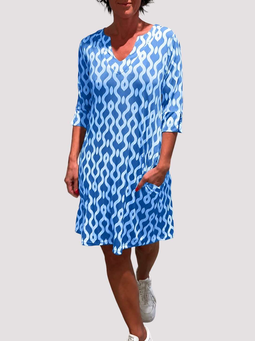 Jazmin - Robe Midi Ample à Volants