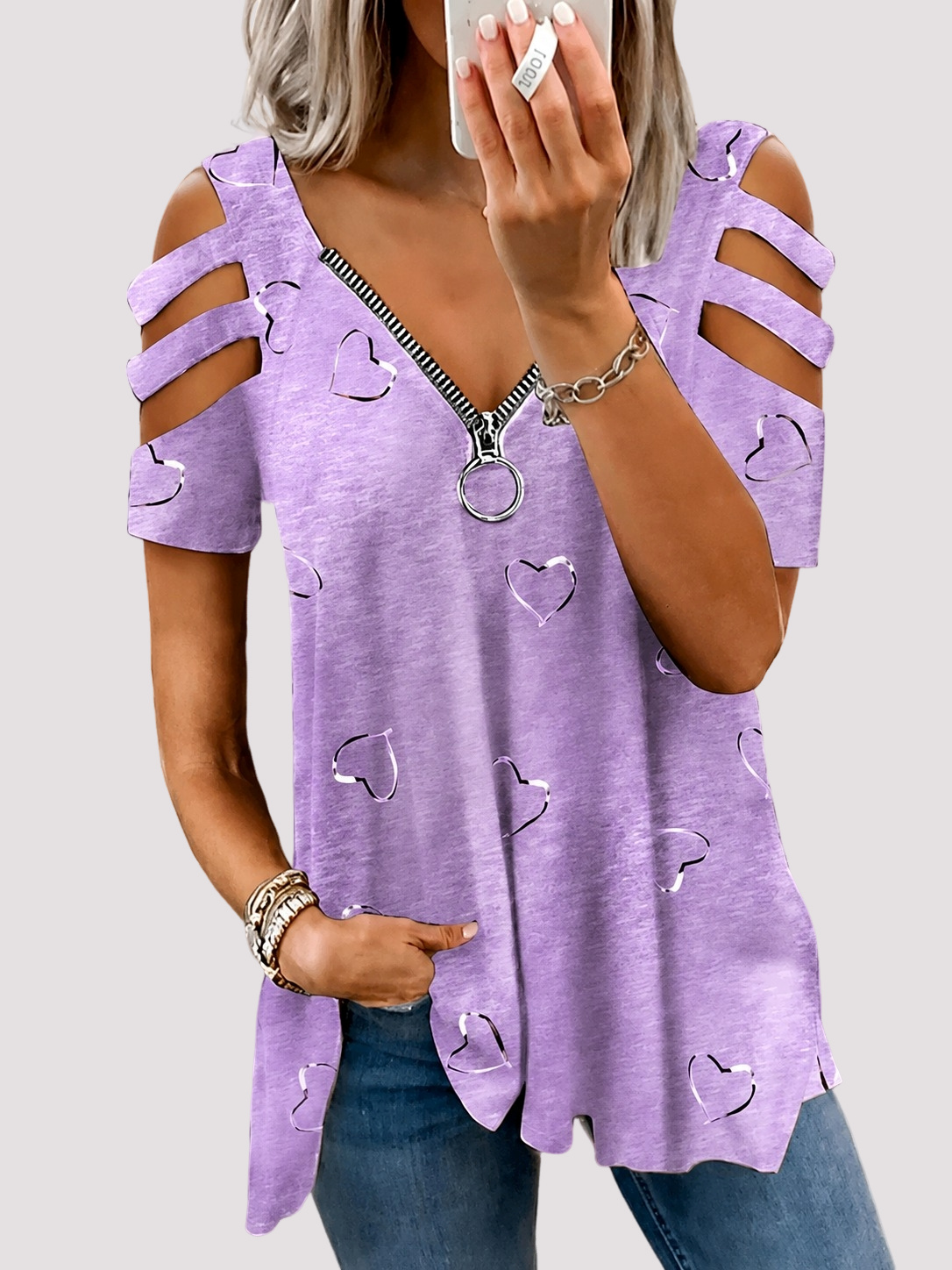 Saira - Chemise Zippée Élégante