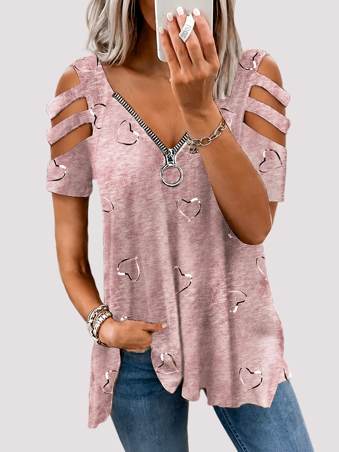Saira - Chemise Zippée Élégante