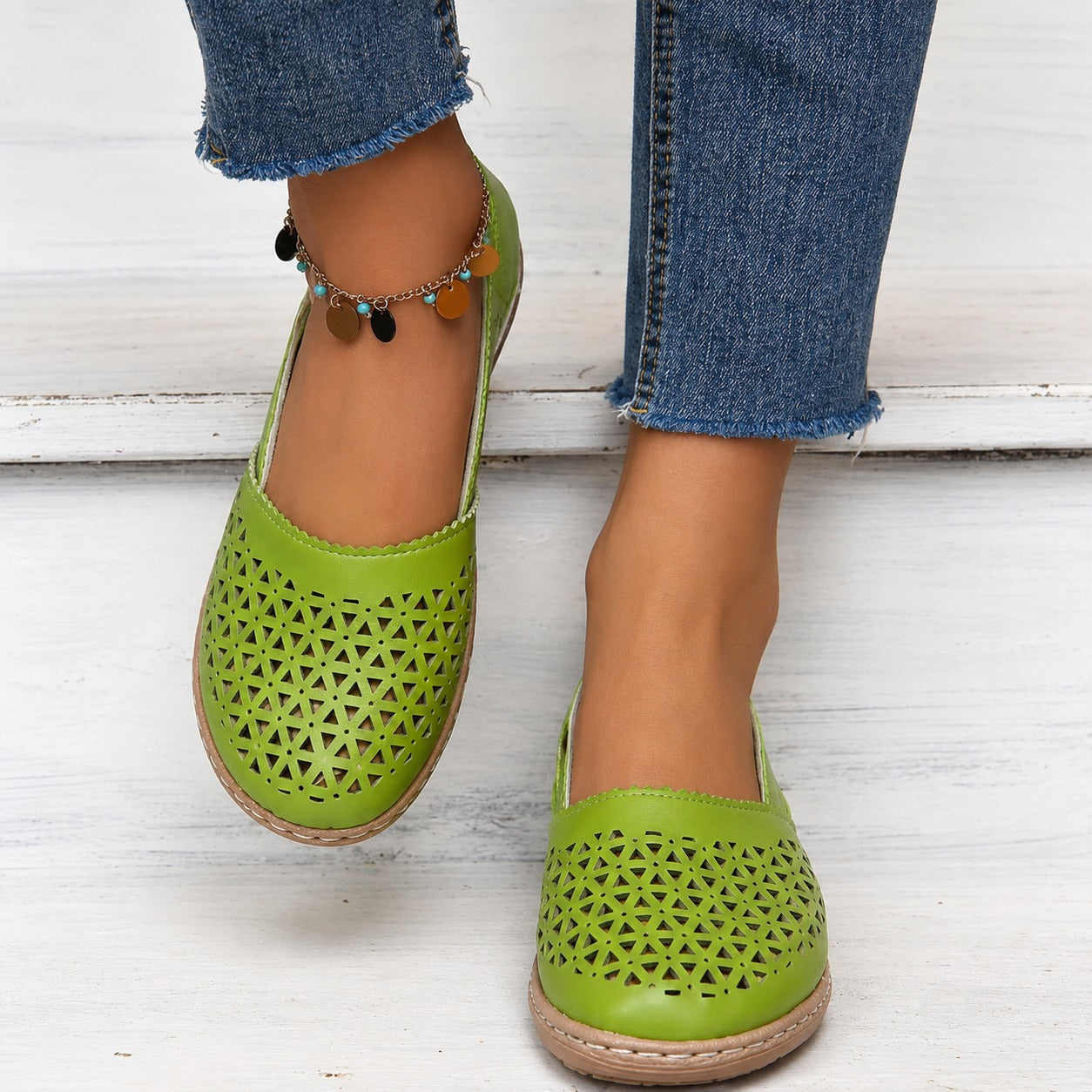 Tegan - Sandales tendance avec motif