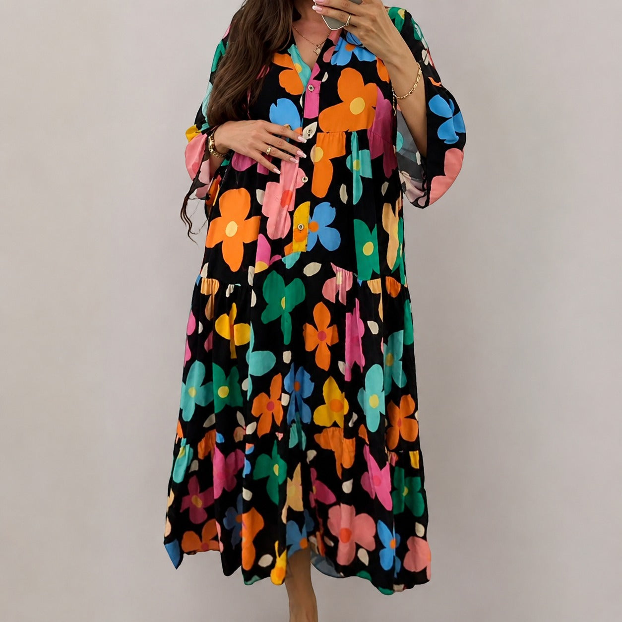 Alana - Robe Colorée Ample