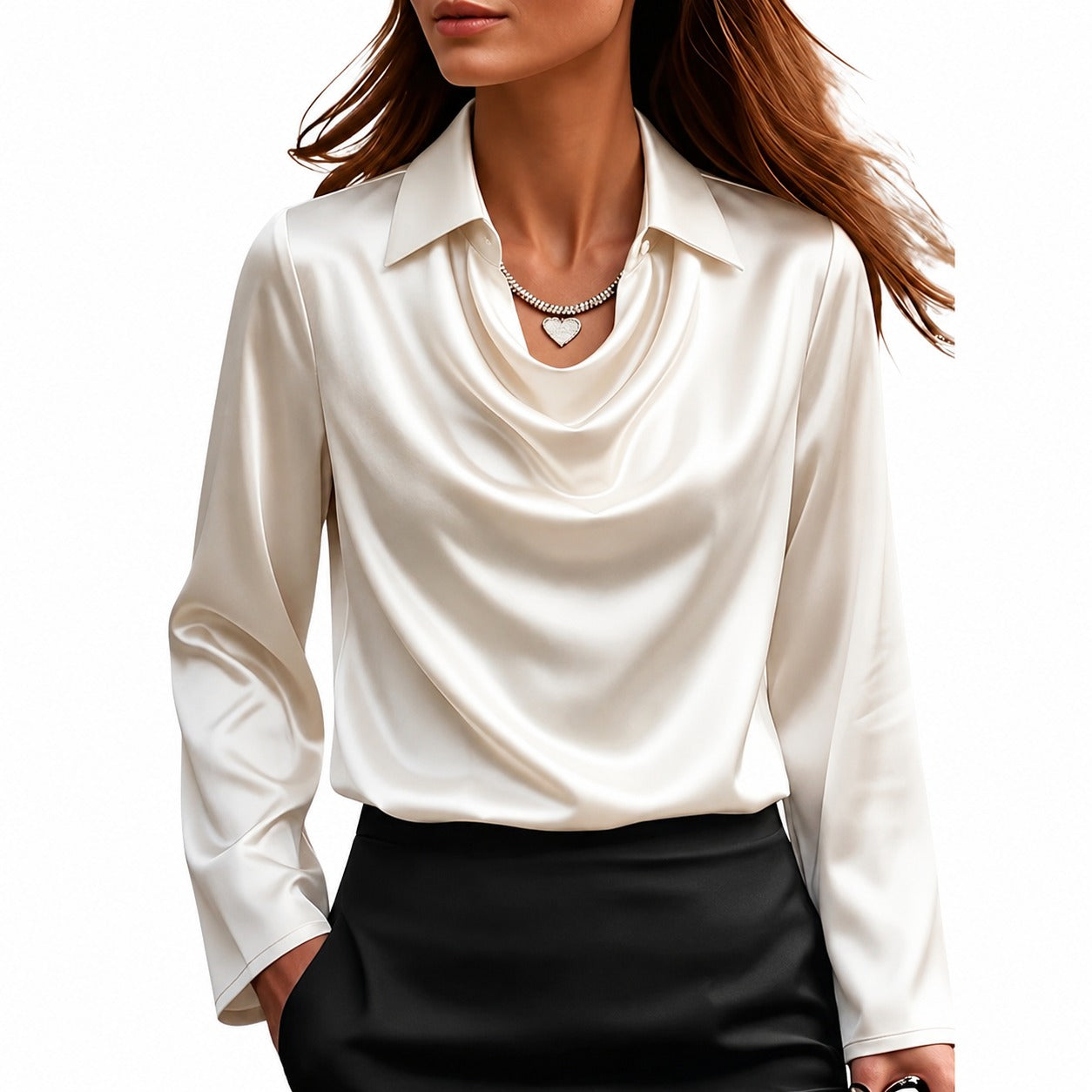 Dionne - Blouse élégante à manches longues pour femmes